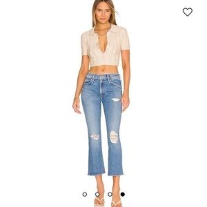 Mother The Insider Ankle in Bloom And Doom size 28 NWT